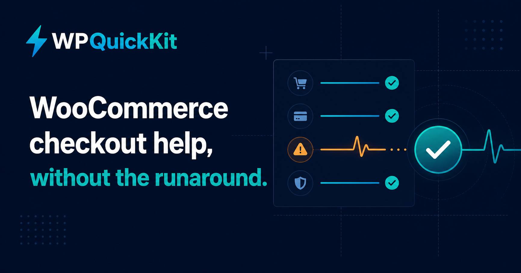 WPQuickKit checkout diagnostic graphic